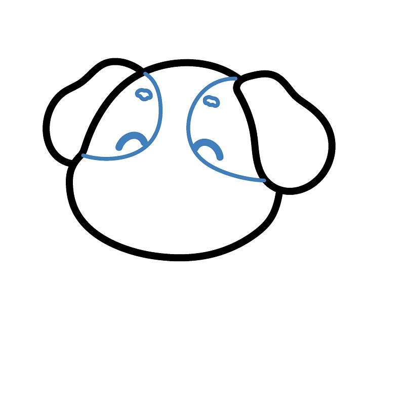 Hướng dẫn vẽ con chó con chibi. - Bước 3