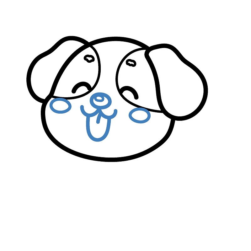 Hướng dẫn vẽ con chó con chibi. - Bước 4