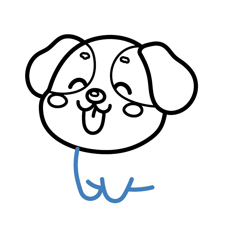 Hướng dẫn vẽ con chó con chibi. - Bước 5