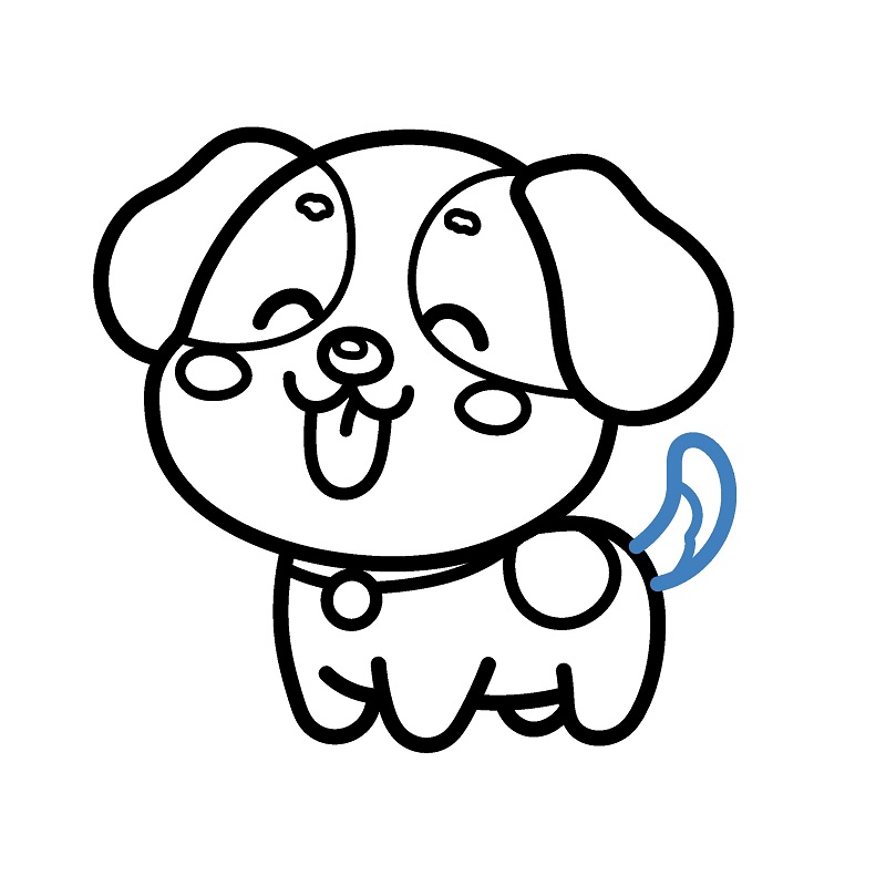 Hướng dẫn vẽ con chó con chibi. - Bước 8