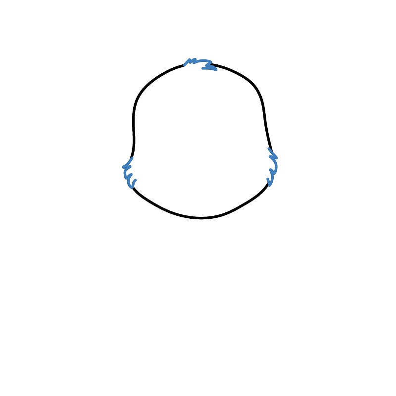 Hướng dẫn vẽ con chó con vui vẻ. - Bước 2