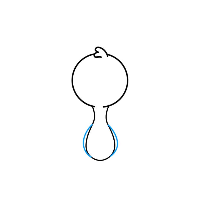 Hướng dẫn vẽ con công đơn giản và đẹp cho bé - Bước 3