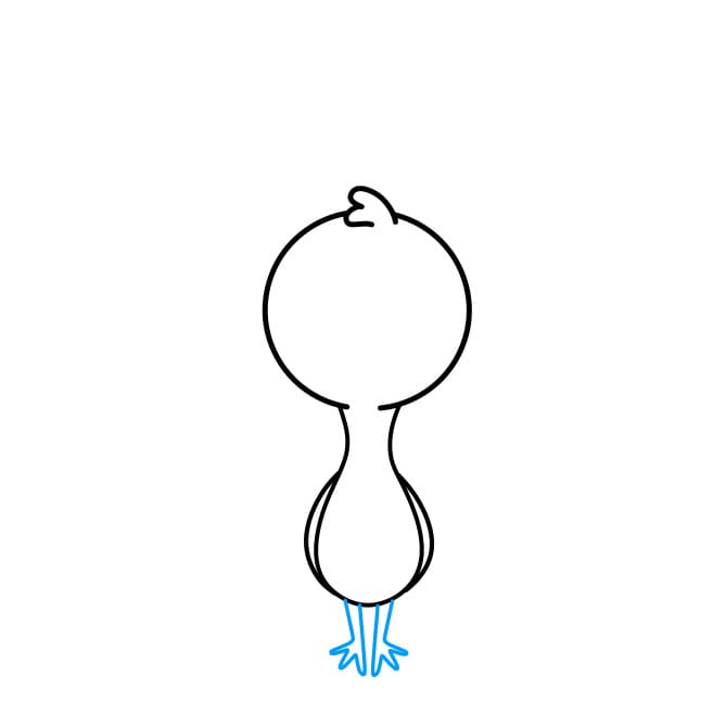 Hướng dẫn vẽ con công đơn giản và đẹp cho bé - Bước 4