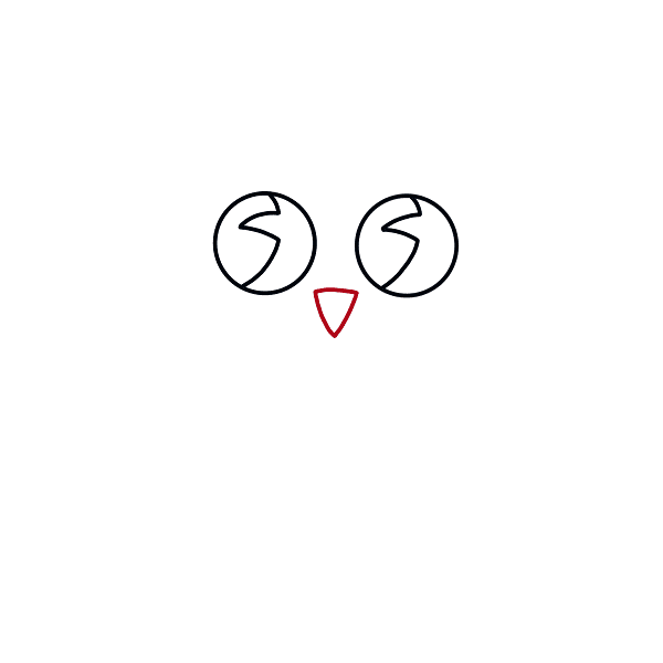 Hướng dẫn vẽ con cú ngộ nghĩnh và dễ thương cho bé - Bước 3