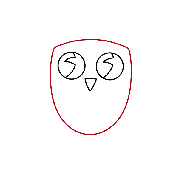 Hướng dẫn vẽ con cú ngộ nghĩnh và dễ thương cho bé - Bước 4