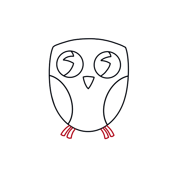 Hướng dẫn vẽ con cú ngộ nghĩnh và dễ thương cho bé - Bước 6