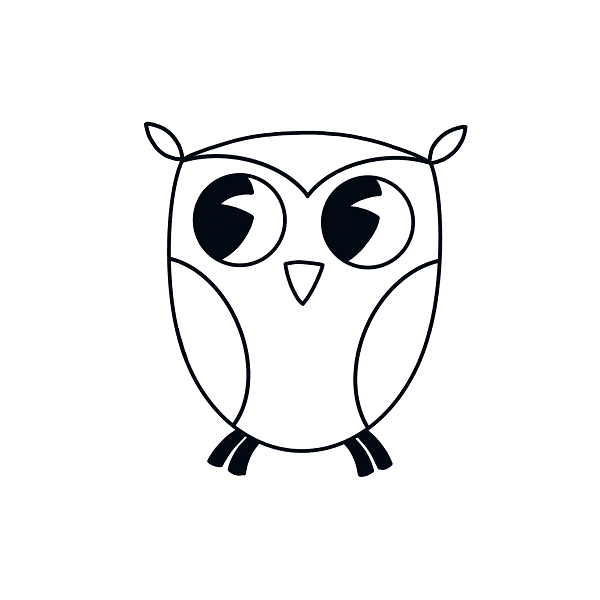 Hướng dẫn vẽ con cú ngộ nghĩnh và dễ thương cho bé - Bước 9