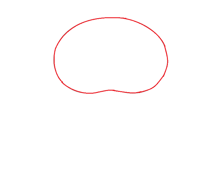 Hướng dẫn cách vẽ con cú đơn giản và dễ thương cho bé - Bước 1