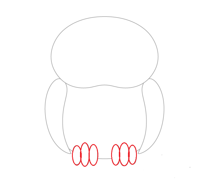 Hướng dẫn cách vẽ con cú đơn giản và dễ thương cho bé - Bước 4