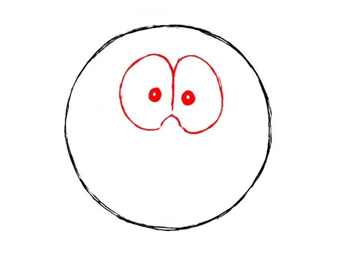 Hướng dẫn cách vẽ con cú đáng yêu và đẹp cho bé - Bước 2