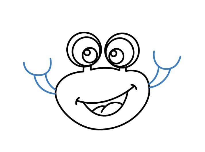 Hướng dẫn vẽ chú cua hoạt hình. - Bước 6