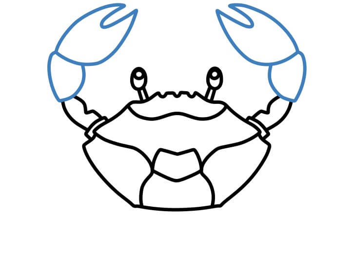 Hướng dẫn vẽ một con cua cơ bản. - Bước 7