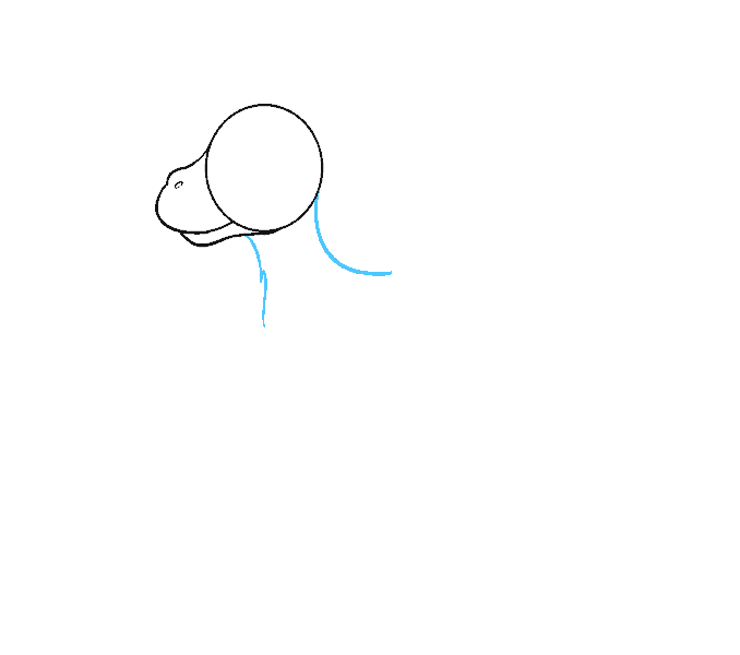 Hướng dẫn cách vẽ con dê đơn giản cho bé - Bước 3