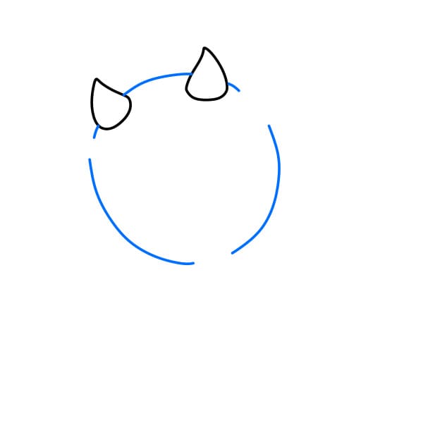 Hướng dẫn vẽ chú dê dễ thương - Bước 2