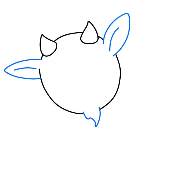 Hướng dẫn vẽ chú dê dễ thương - Bước 3