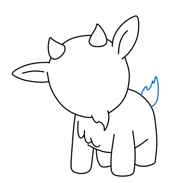 Hướng dẫn vẽ chú dê dễ thương - Bước 6