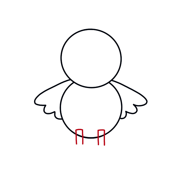 Hướng dẫn cách vẽ gà con đơn giản và dễ thương cho bé - Bước 4