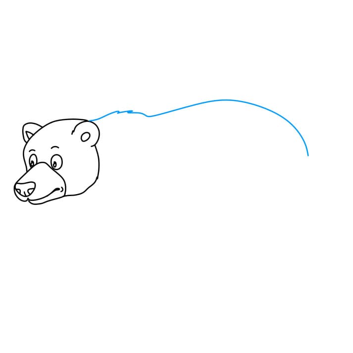 Hướng dẫn cách vẽ chú gấu đơn giản và đẹp cho bé - Bước 4