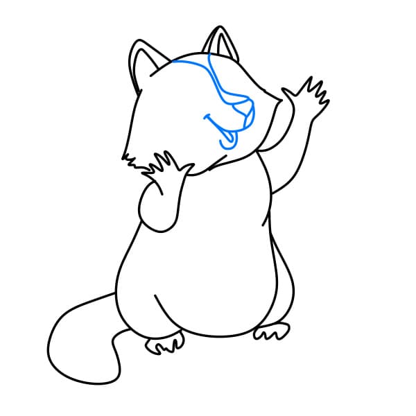 Hướng dẫn vẽ con gấu mèo đơn giản và đẹp cho bé - Bước 7