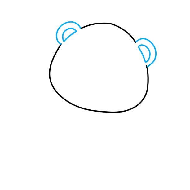 Hướng dẫn vẽ chú hổ dễ thương - Bước 2