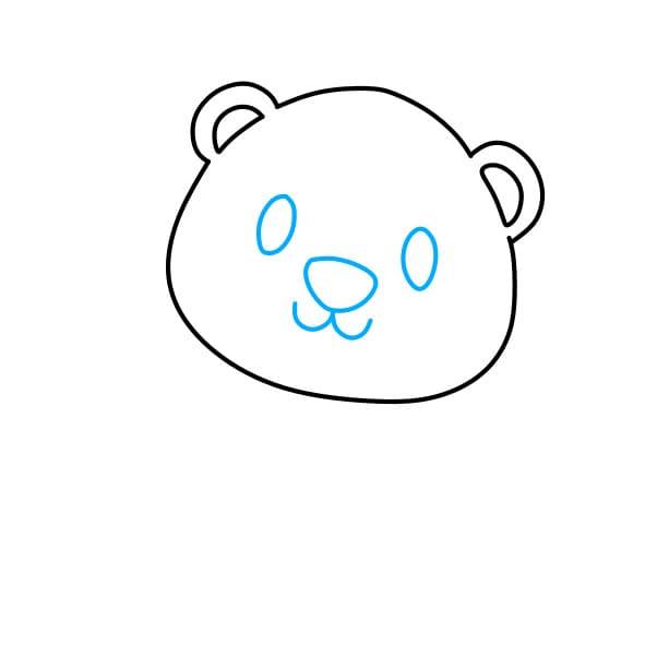 Hướng dẫn vẽ chú hổ dễ thương - Bước 3