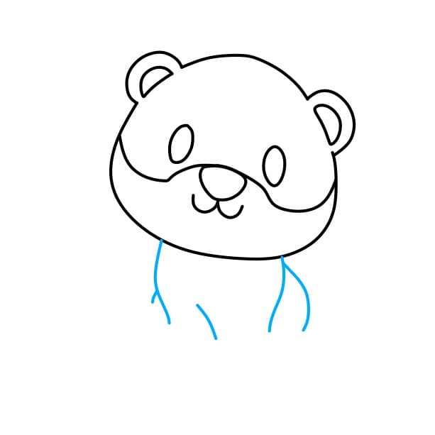 Hướng dẫn vẽ chú hổ dễ thương - Bước 4