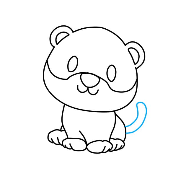 Hướng dẫn vẽ chú hổ dễ thương - Bước 6