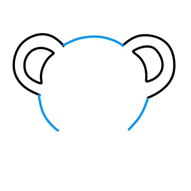 Hướng dẫn vẽ chú hổ ngây thơ - Bước 2