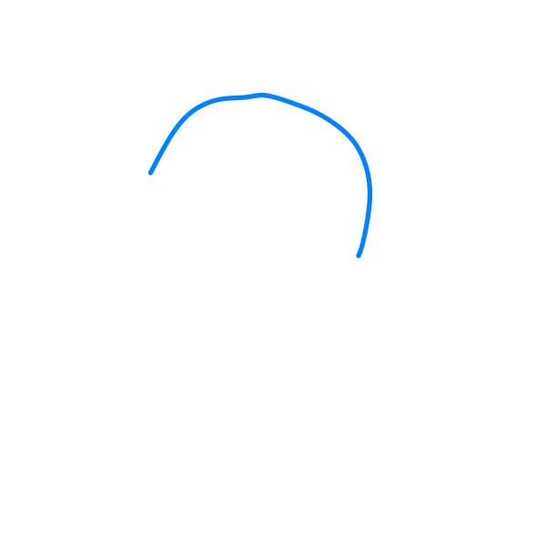 Hướng dẫn vẽ chú hổ đơn giản - Bước 1