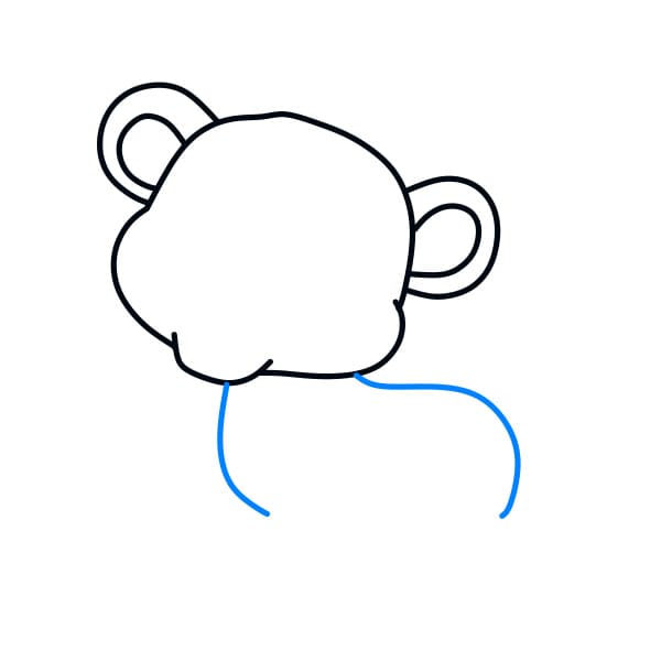 Hướng dẫn vẽ chú hổ đơn giản - Bước 3