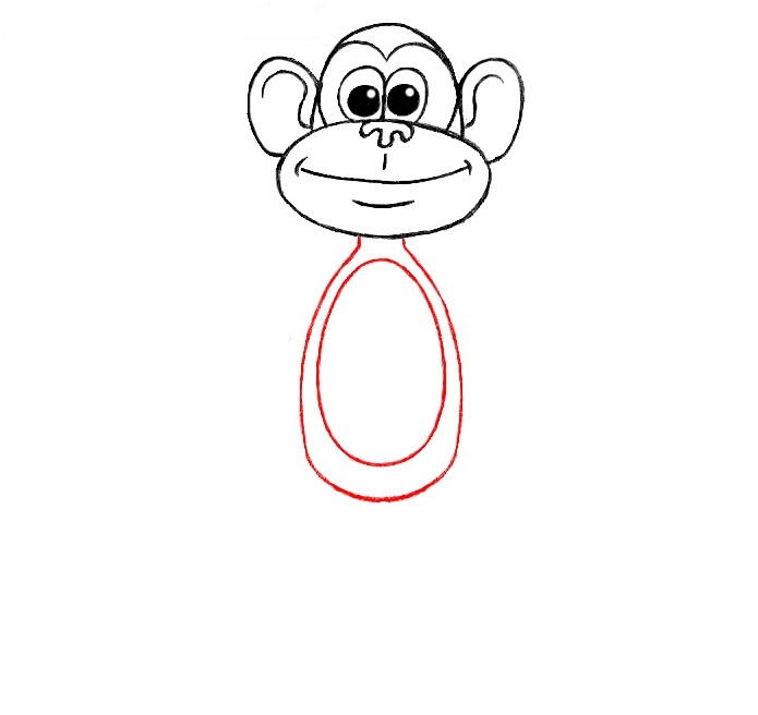 Hướng dẫn cách vẽ con khỉ đơn giản và thật đẹp cho bé - Bước 5