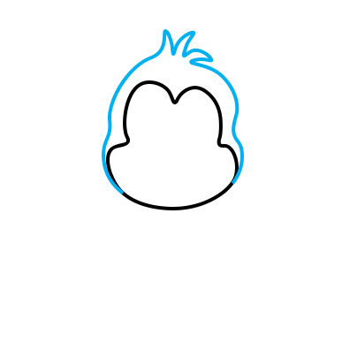 Hướng dẫn vẽ con khỉ - Bước 2