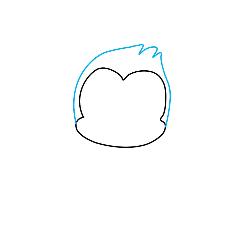 Hướng dẫn vẽ con khỉ - Bước 2