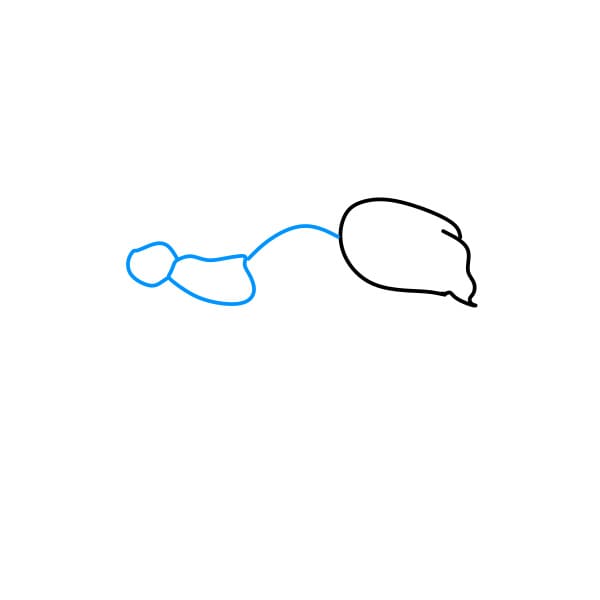 Hướng dẫn vẽ con kiến đơn giản cho bé - Bước 2