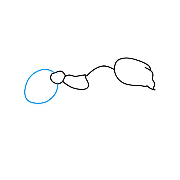 Hướng dẫn vẽ con kiến đơn giản cho bé - Bước 3