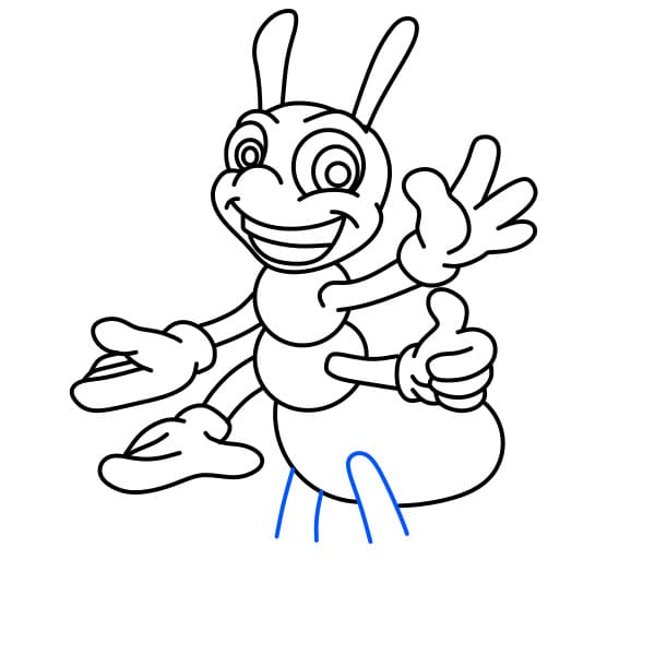 Hướng dẫn vẽ chú kiến vui nhộn - Bước 8