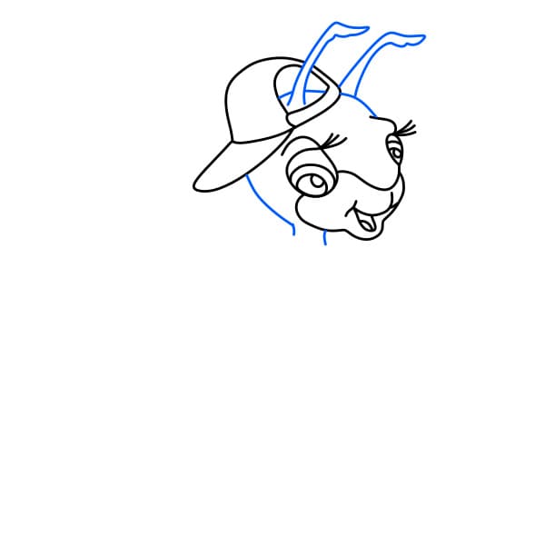 Hướng dẫn vẽ chú kiến chăm chỉ - Bước 5