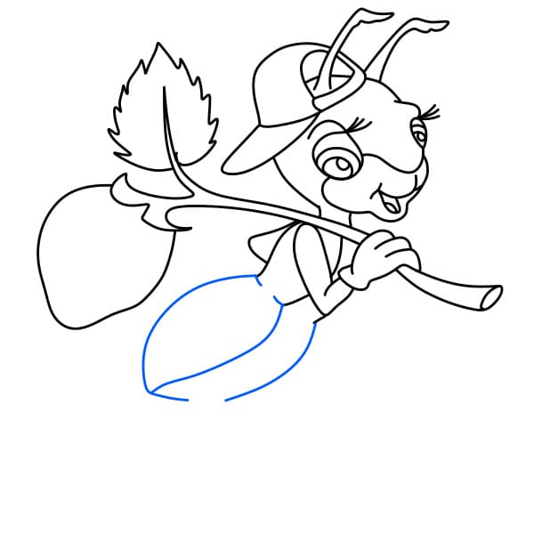 Hướng dẫn vẽ chú kiến chăm chỉ - Bước 9