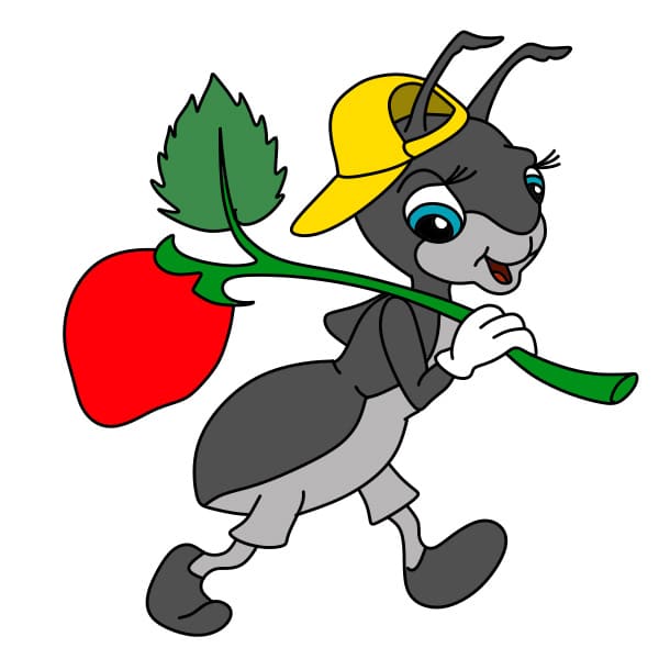 Hướng dẫn vẽ chú kiến chăm chỉ