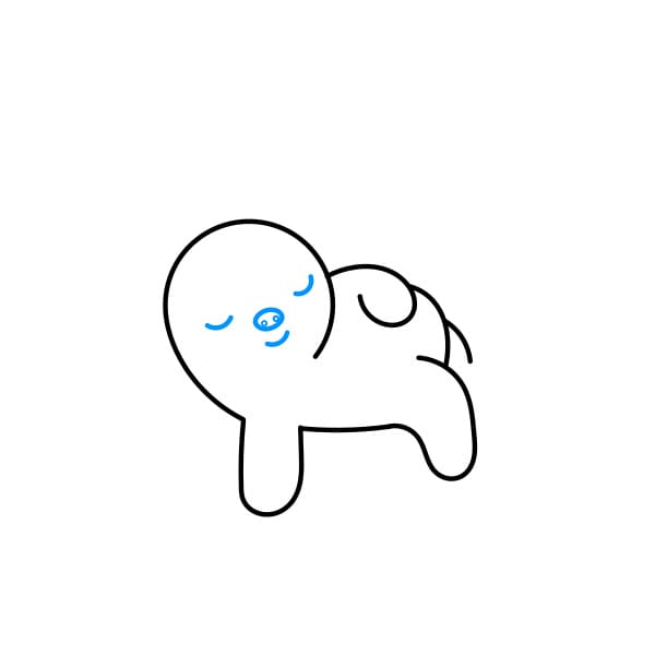 Hướng dẫn vẽ con lười đơn giản và đẹp cho bé - Bước 5