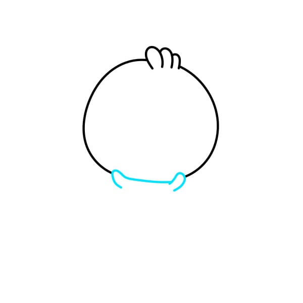 Hướng dẫn vẽ bé lười - Bước 2