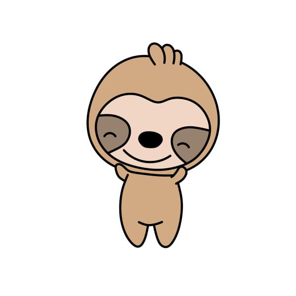 Hướng dẫn vẽ bé lười - Bước 5