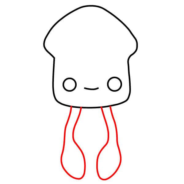 Hướng dẫn cách vẽ một Con Mực hoạt hình - Vẽ Xúc tu