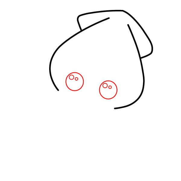 Cách vẽ một chú mực xanh dễ thương một cách đơn giản - Vẽ mắt