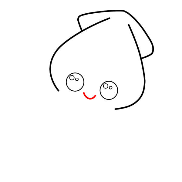 Cách vẽ một chú mực xanh dễ thương một cách đơn giản - Tạo hình miệng