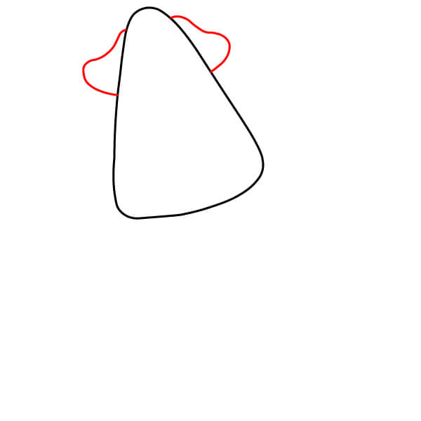 Hướng dẫn vẽ một chú mực hồng dễ thương từng bước một - Thêm vây trên