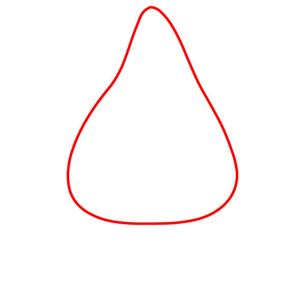 Hướng dẫn vẽ một con mực đỏ đơn giản - Bắt đầu với phần thân