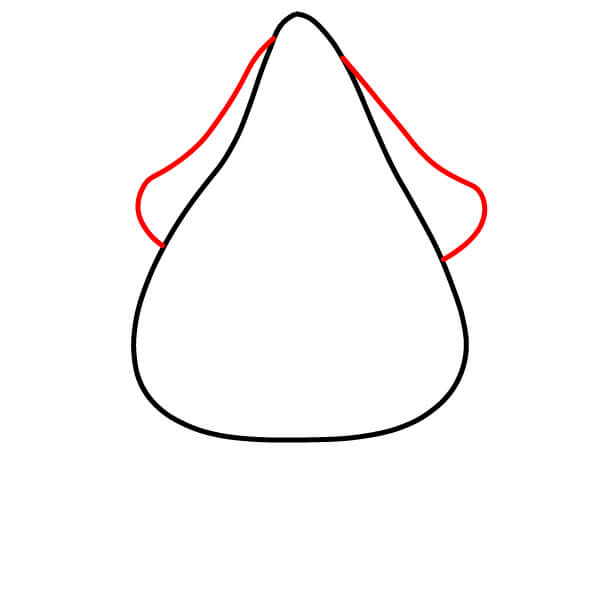 Hướng dẫn vẽ một con mực đỏ đơn giản - Thêm vây bên