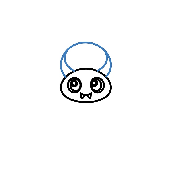 Hướng dẫn vẽ một con nhện nhỏ đáng yêu. - Bước 3