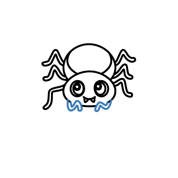 Hướng dẫn vẽ một con nhện nhỏ đáng yêu. - Bước 5